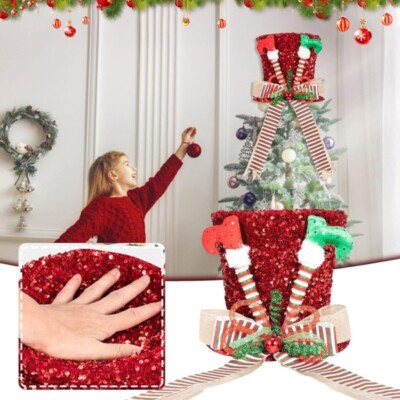 Christmas Tree Hat Christmas Tree Toppers Hat Decorations Tabletop Ornaments