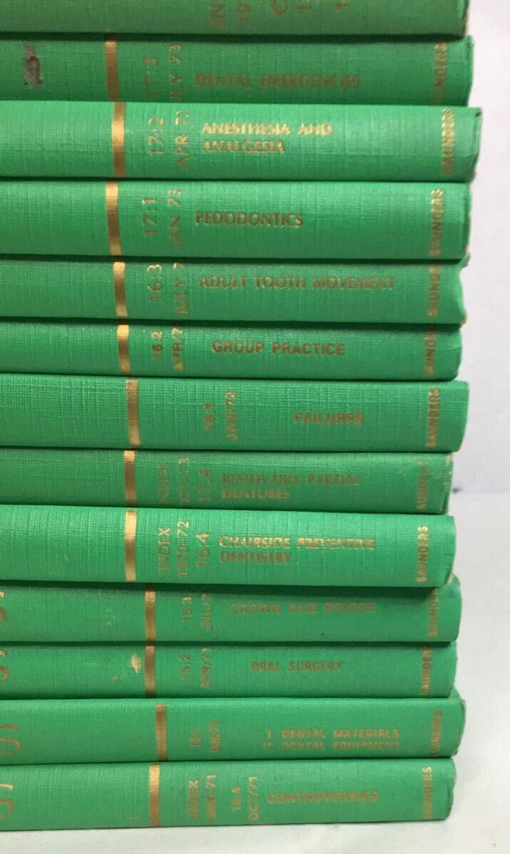 Dental Clinics of North America Lot of 20 Books Saunders 19691976