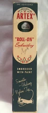 Artex Green #18 Roller Ballpoint Fabric Paint Liquid Embroidery New Box  Vintage