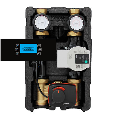Pump group 3 way mixer Esbe ARA Wilo PARA with Clima610 heating circuit control