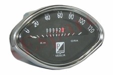 Compteur de Vitesse Tachymètre Noir 0-120 Kph Vespa Vbb Ss GS Sprint Speedo
