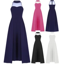 Girls Bodysuit Banquets Jumpsuit Sleeveless Leotard Mesh Gown One Piece Wedding