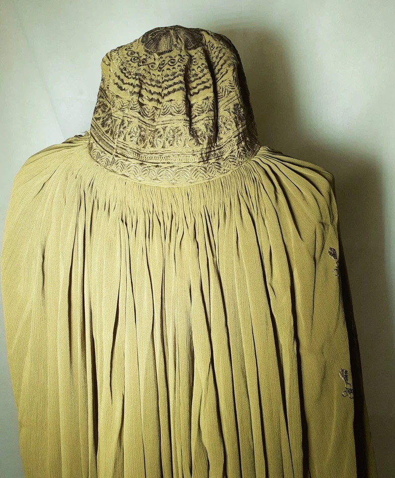 Velo de abaya afgano hiyab islámico caftán musulmán premium afgano para mujer topi burka Foto 3 de 4