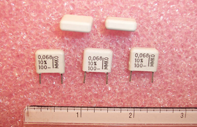 QTY (100) .068uf 100V 10% METALLIZED FILM CAPACITORS MMK10.0-683K100L EVOX