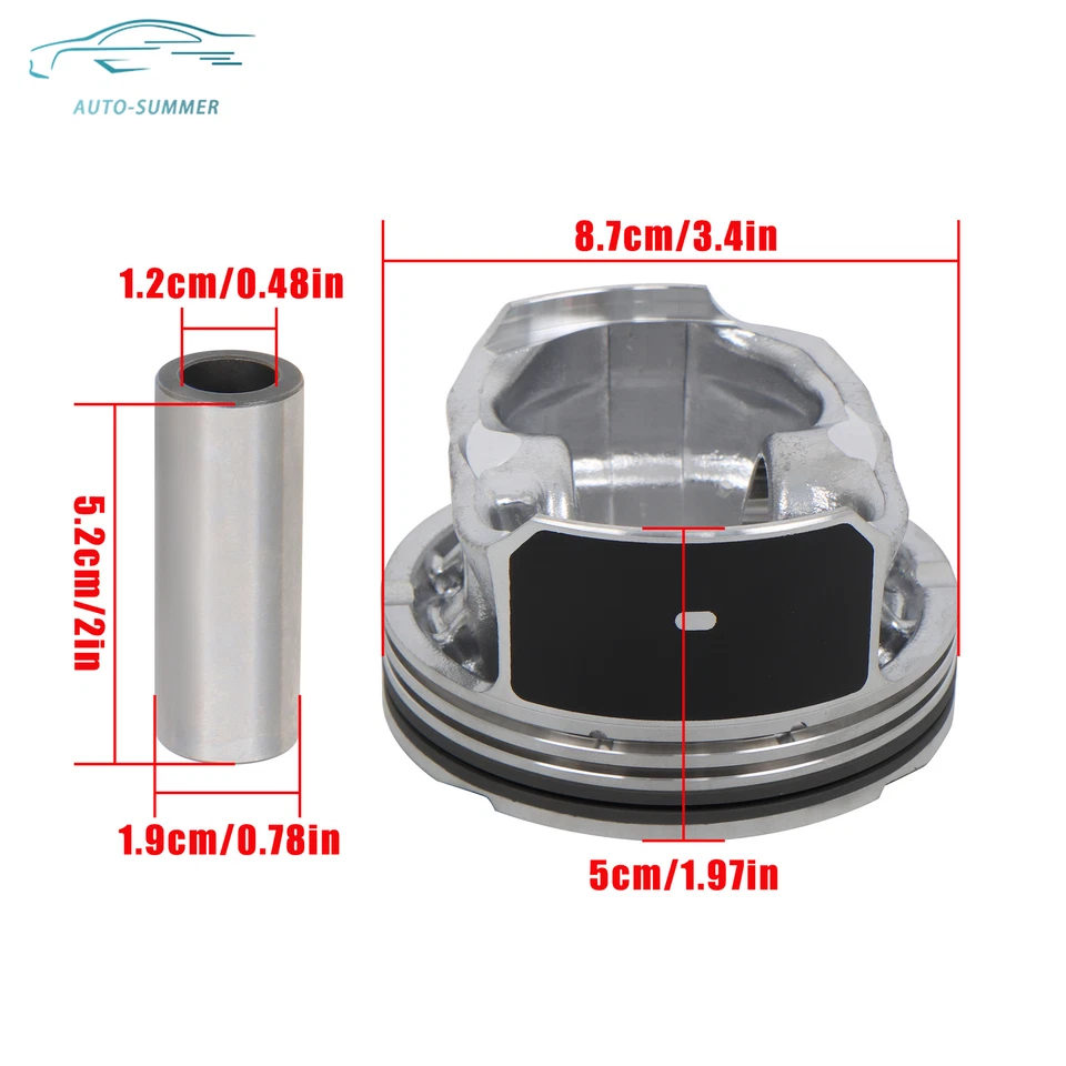 Kit de reconstrucción de revisión de motor con varillas y cadena de distribución VVT para Chevy Buick GMC 2,4 L Foto 2 de 4