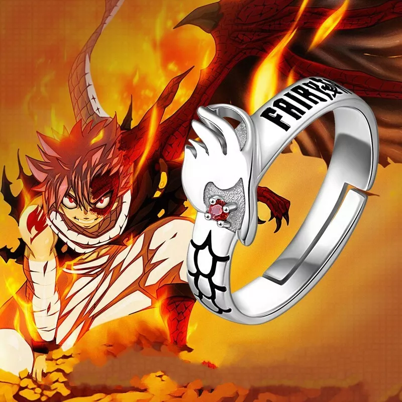 HOT FAIRY TAIL Natsu END Dragon Ring Adjustable Anime Cosplay Accessories  gift