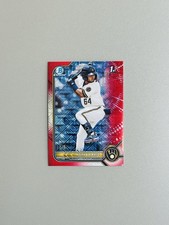 Felix Valerio 2022 1st Bowman Chrome Prospects Red 1/5 Rookie (RC) MINT