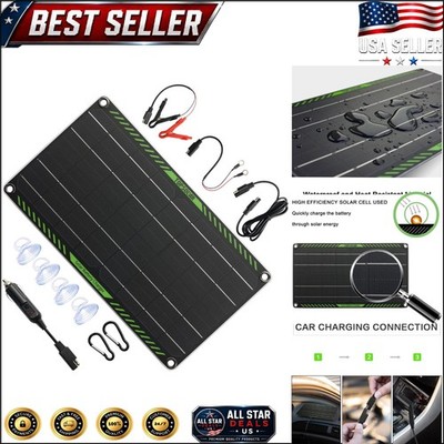 High Efficiency 10W Solar Trickle Charger for 12V Batteries - Eco-Friendly Power