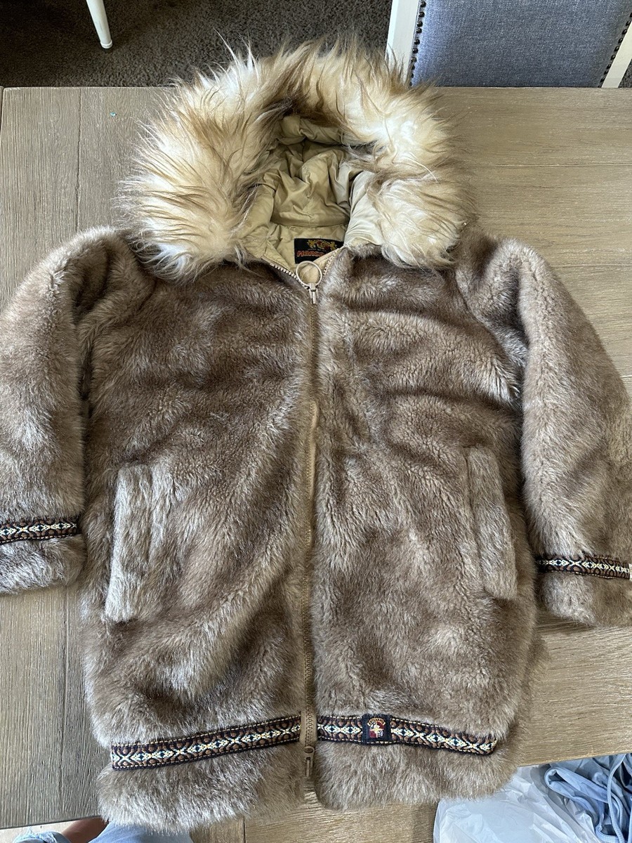 VTG Hansa-Branta by Stearns Goose Down Faux Fur Hooded Coat Jacket