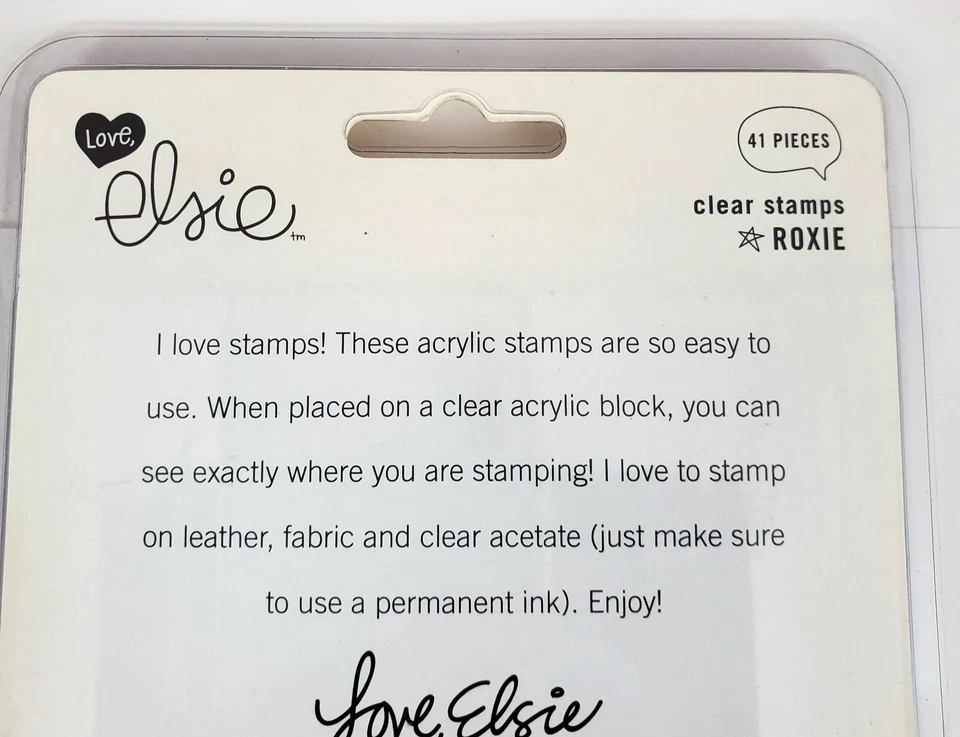 Juego de sellos transparentes góticos Love Elsie 2657 Roxie 41 piezas Foto 4 de 4