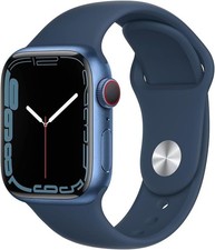 Apple Watch Series 7 Aluminum 41 mm GPS  Cellular Blue Very Good 