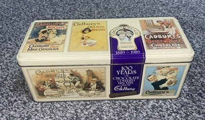 Vintage Cadbury s Fingers Schokolade Keksdose Klappdeckel 1989