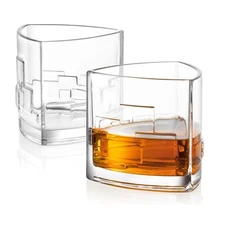 JoyJolt Revere Scotch Glasses, Whiskey Glasses 11-Ounce, Set Of 2 Glassware
