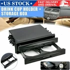 Double Din Radio Installation Pocket Cup Holder Storage Box For Car-Cup Holder