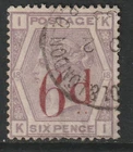 SG 162 6d on 6d superb used London cds cat £245  with premium