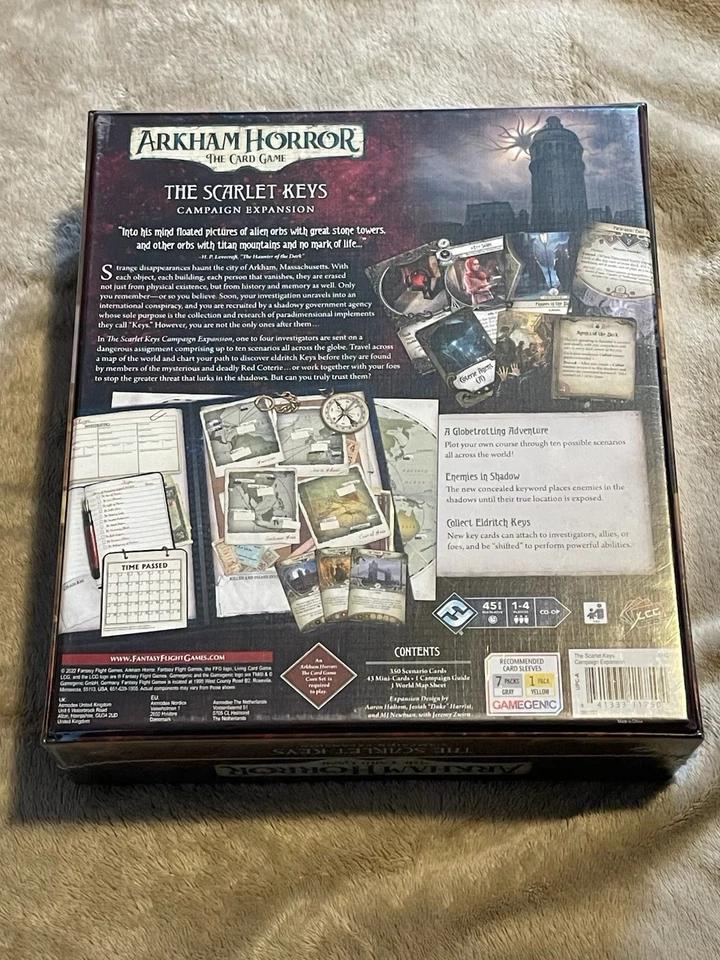 Fantasy Flight Games The Scarlet Keys Campaign Expansion Arkham Horror Card G - Image 2 of 2