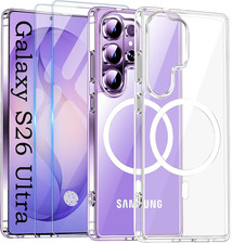 Official Clear Case for Samsung Galaxy S26 Ultra with 2 Screen Protector, Compat