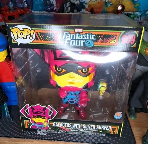 Funko Pop! Blacklight Vinyl Jumbo 10": Marvel - Galactus with Silver Surfer #809