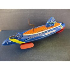 Yonezawa Vintage Tin Toy Submarine NAUTILUS Showa Retro Free Shipping