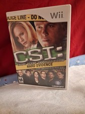 CSI:CRIME SCENE INVESTIGATION- HARD EVIDENCE Game Complete - NINTENDO Wii