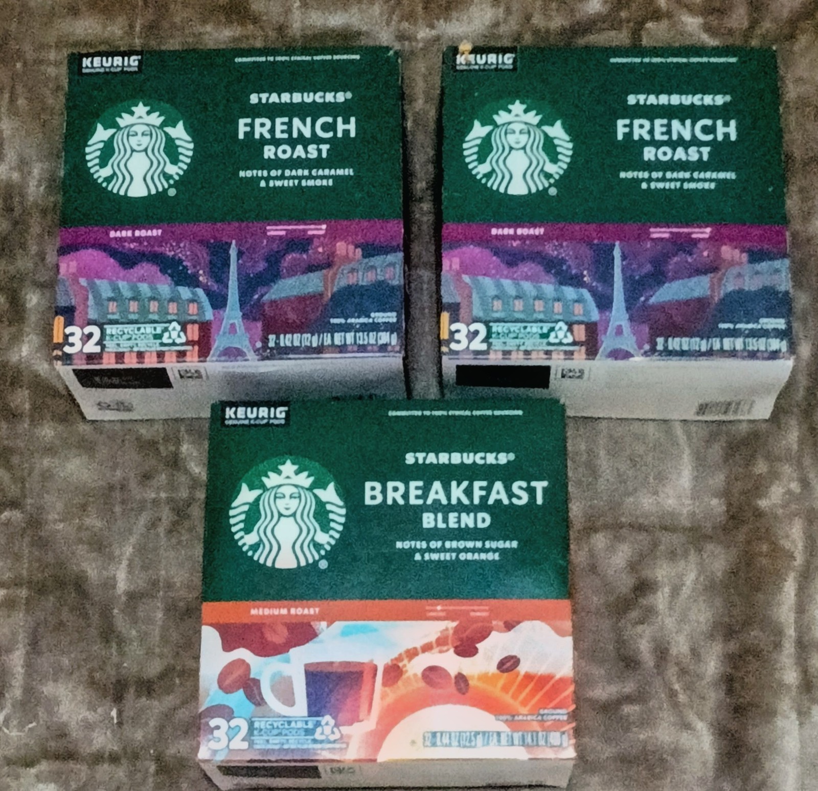 Starbucks K-Cup Coffee Pods, Starbucks French roast, breakfast Coffee 96 Pods