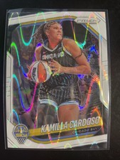 2025 Panini Prizm WNBA Kamilla Cardoso White Seismic Prizms #89 Chicago Sky