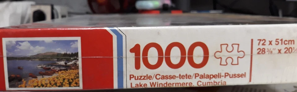 JUMBO Puzzle KING SIZE Vintage Lake Windermere 1000 pz 72x51 cm - Immagine 2 di 3