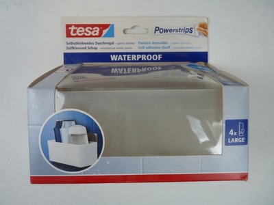 Tesa Duschregal Duschgelhalter wasserfest selbstklebend bis 3 kg
