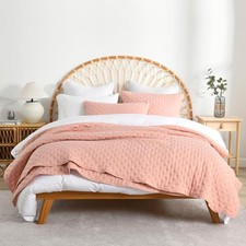 King Reversible Bedspread Quilt Bedding Sets, 3 Pieces Soft Lightweight Cover...