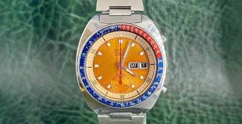 RARE SEIKO POGUE 6139-6011Chronograph Automatic Vintage Day/Date Men’sWristwatch