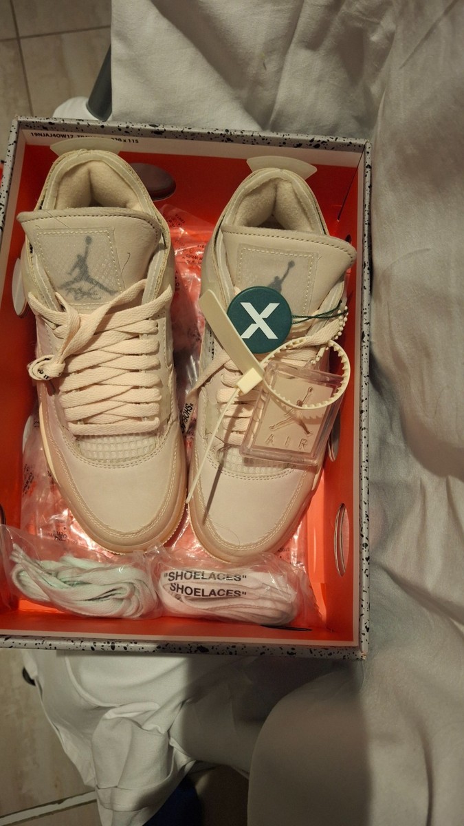 Size 7 - Jordan 4 SP x Off-White Mid Sail W for sale online | eBay