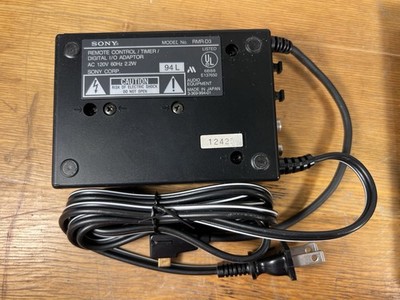 Sony RMR-D3 Remote Control Timer Digital /O Adapter DAT Digital