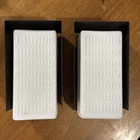 Vintage PRESCOLITE 402 Mid Century Outdoor Aluminum Milk Glass Wall Sconces Pair