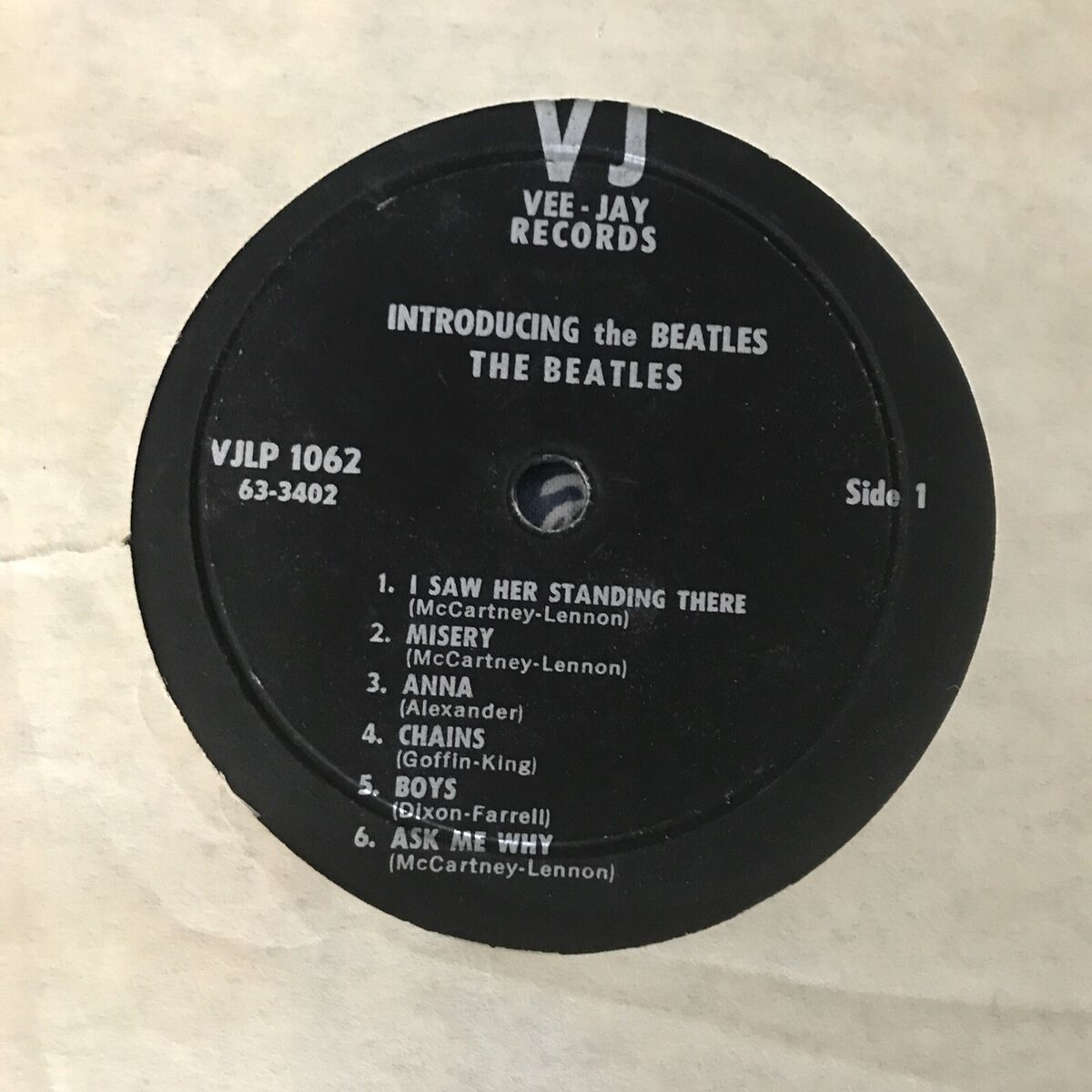 2) Introducing The Beatles 1964 Vinyl Vee-Jay Records LP1062 2) Introducing The Beatles 1964 Vinyl Vee-Jay Records LP1062