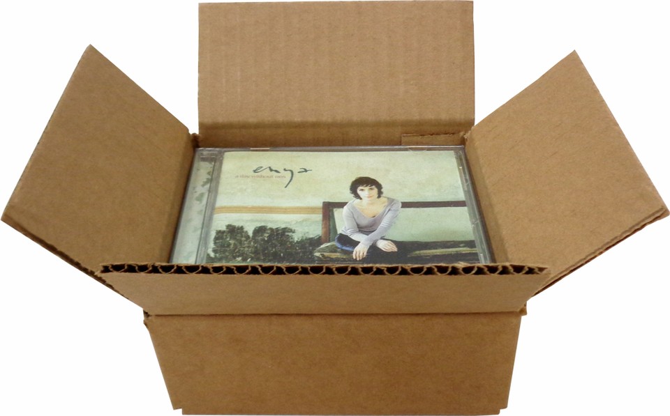 (5) CDBC05 5 CD Boxes Mailers Storage Brown Cardboard Shipping ...