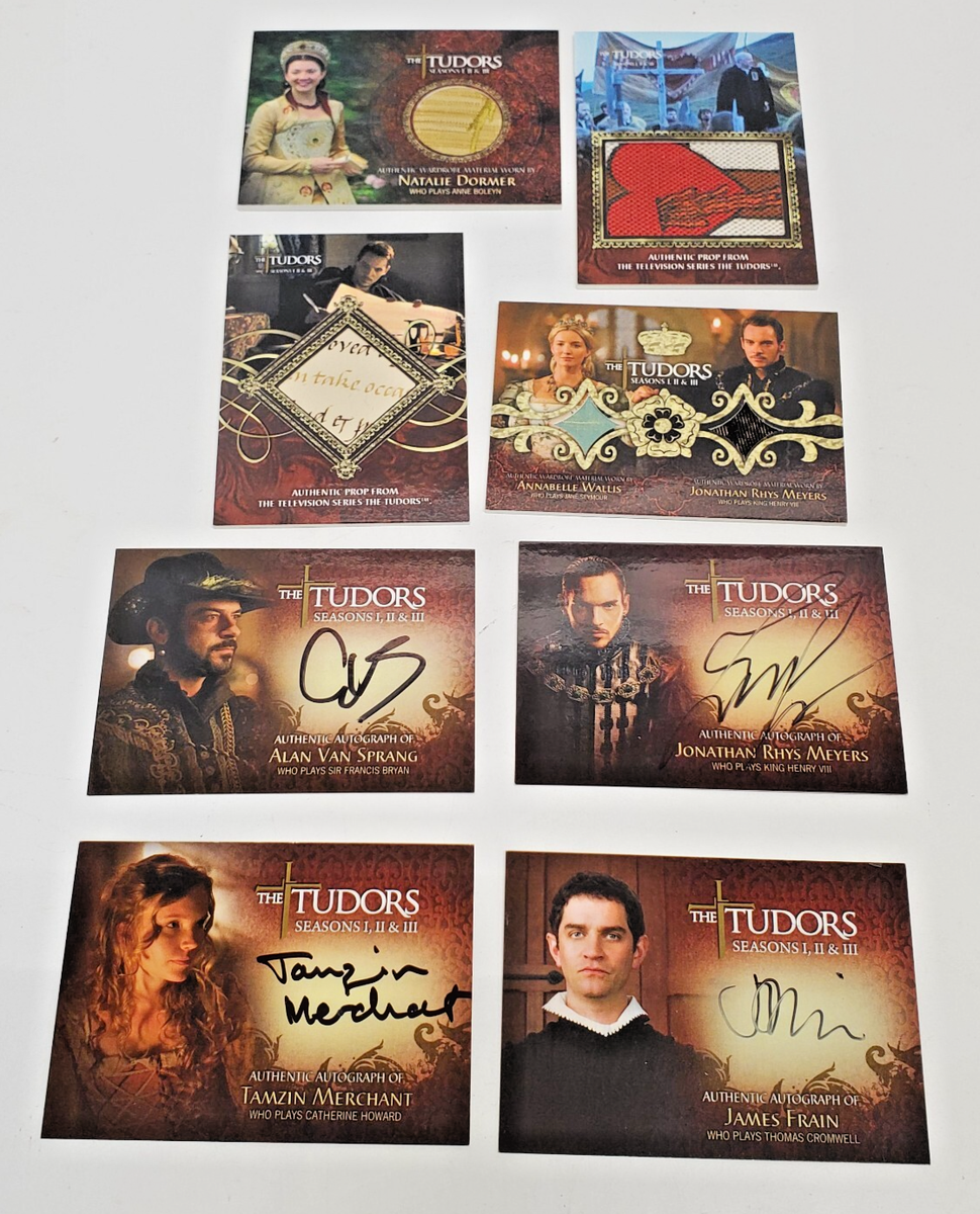 2011 Tudors TV Series Signed Autograph & Costume Cards- Your