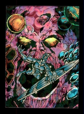 1992 COMIC IMAGES MARVEL SILVER SURFER PRISM FOIL #58 EGO