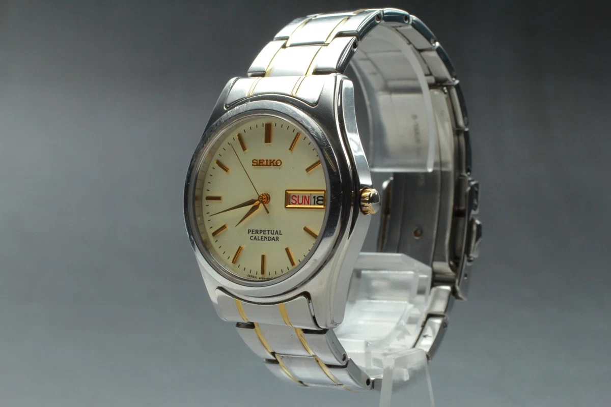 Seiko men's clearance perpetual calendar watch