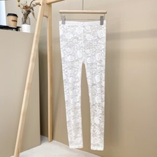 Summer Womens Sheer Floral Lace Leggings Stretchy Long Pants Sheer Pantihose