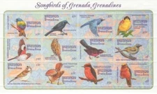 Grenadines 1993 - Songbirds - Sheet of 12 Stamps - Scott #1545 - MNH