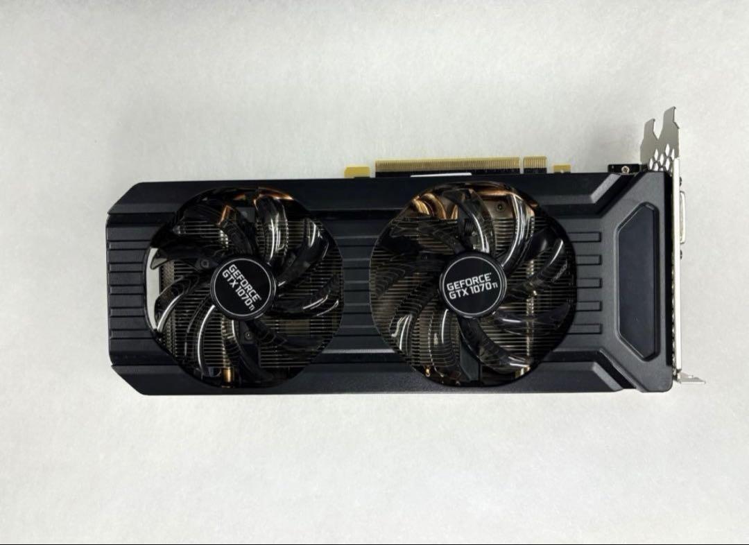 【未使用】Palit GeForce GTX1070Ti DUAL 8G Palit GeForce GTX1070Ti DUAL 8G 256bit DVI 3-DP HDMI unused