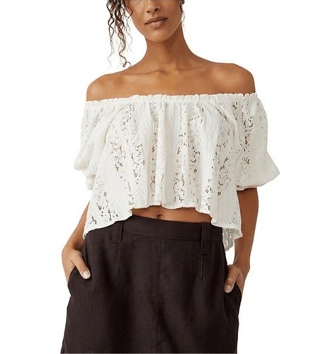 Free People Beach white off the shoulder top
