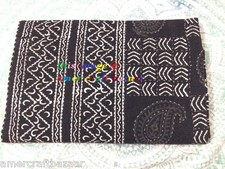 Indian Handmade Quilt Vintage Kantha Bedspread Throw Cotton Blanket-Gudari Queen