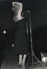 marilyn monroe photo army concert South Korea 1954 vintage silver print 