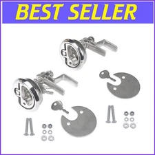 Stainless Steel Boat Hatch Cam Latch – 2 Locking Keys Included, Durable Design