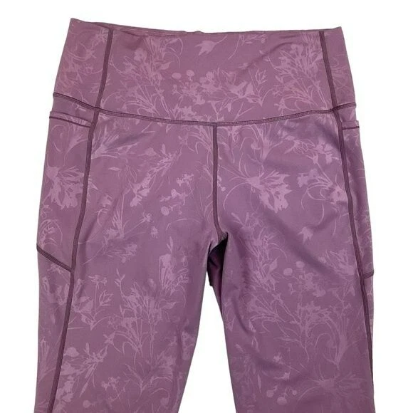 ZYIA Jogger Floral Capri Lavender Womens 12 - Image 2 of 4
