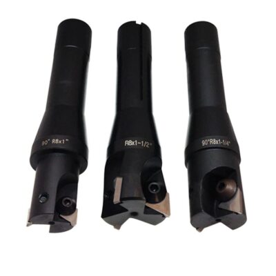 3 Pc. Set - R8 Shank Indexable End Mills TP Inserts 1