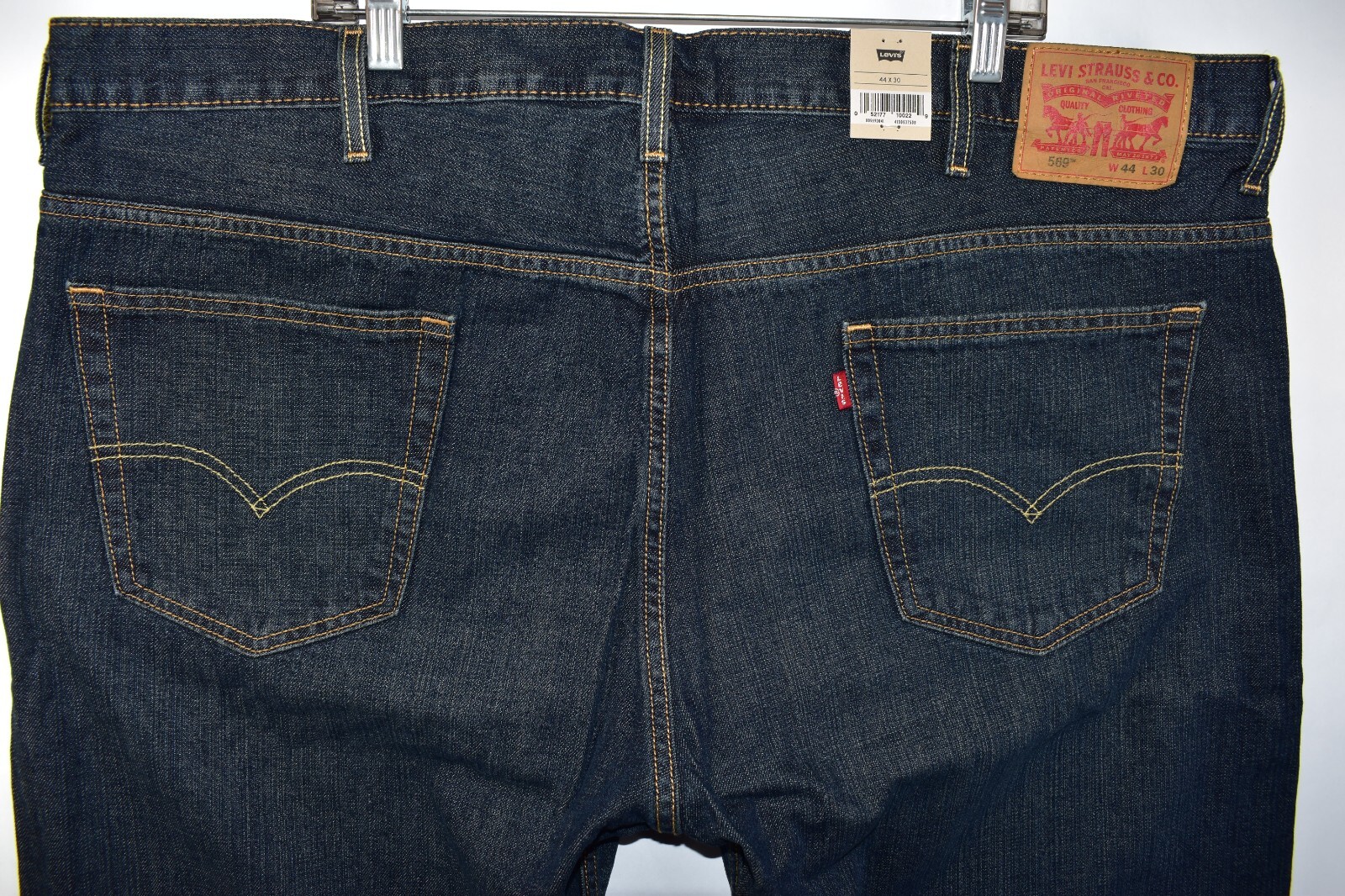 New Levi's 569 Loose Straight Blue Jeans Mens Size 44x30 thumbnail 9