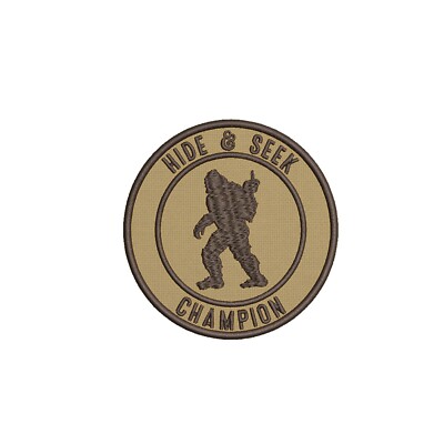 Bigfoot Middle Finger 3'' Embroidered Patch Iron-on/Sew-on Badge Cryptid Applique