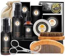 The Beard Club Advanced Growth Kit Healthy Full Hair Men Grooms Oil Serum Boosts